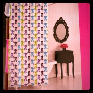 Multicolor Skull Shower Curtain